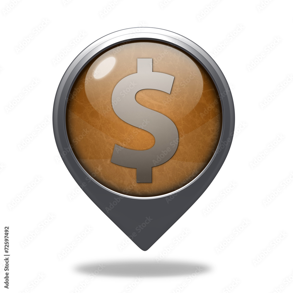 money pointer icon on white background money pointer icon on white background