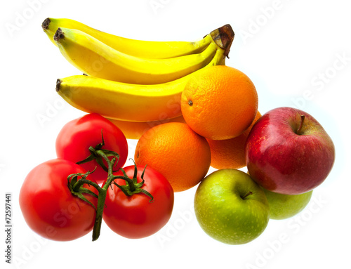 green-stuffs and fruit