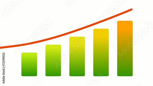 Grafico di crescita del business photo