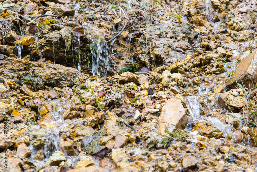 sandstone cliffs with water source sandstone cliffs with water source