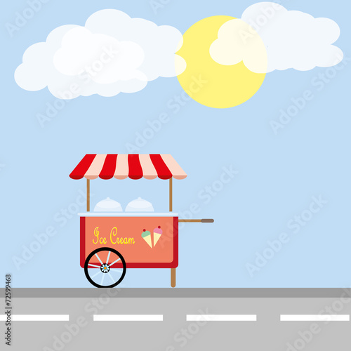 ice cream cart
