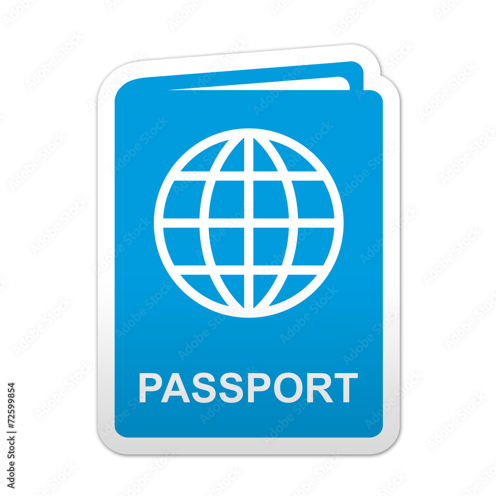 Pegatina simbolo passport Pegatina simbolo passport