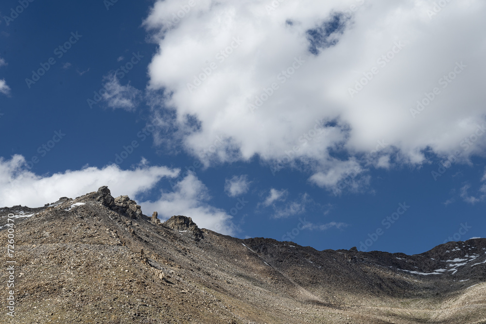 rugged snowy mountain peaks