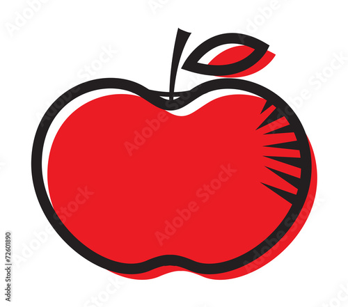 Red Apple Clipart Design