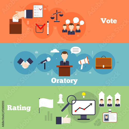 Elections banner set