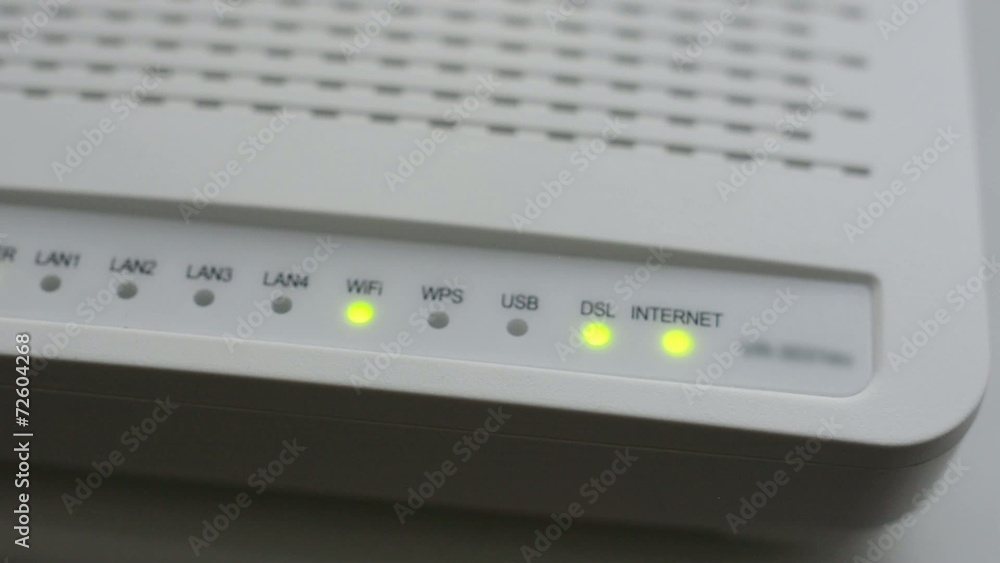 Internet modem - closeup Internet modem - closeup
