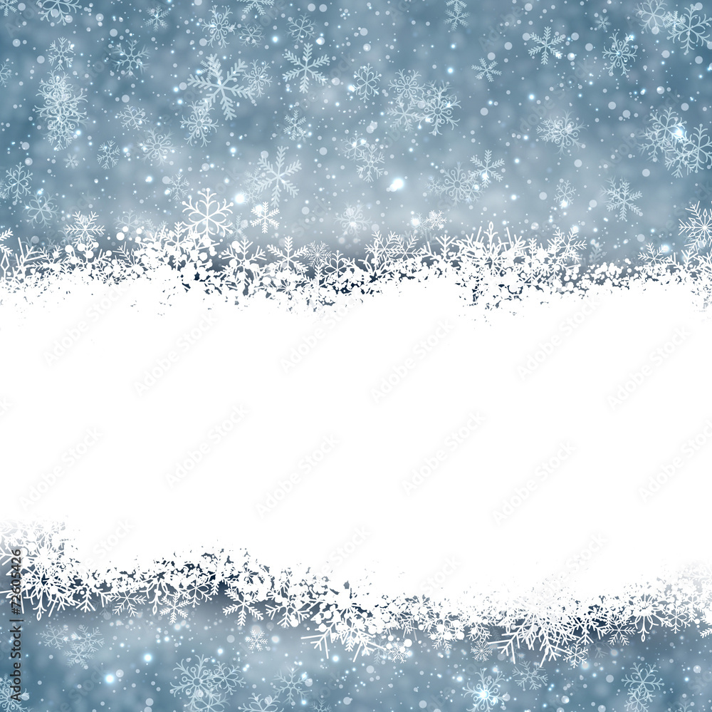Christmas background with fallen snowflakes. Christmas background with fallen snowflakes.