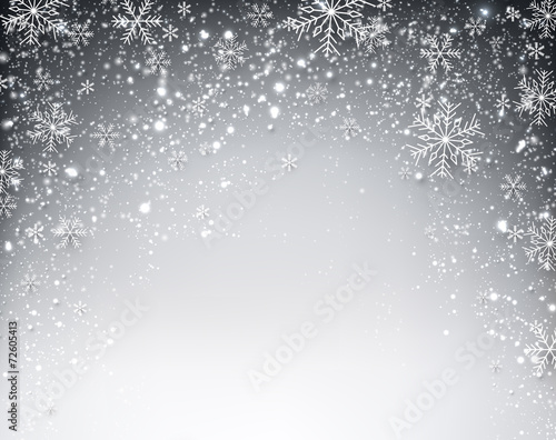 Winter starry christmas background.
