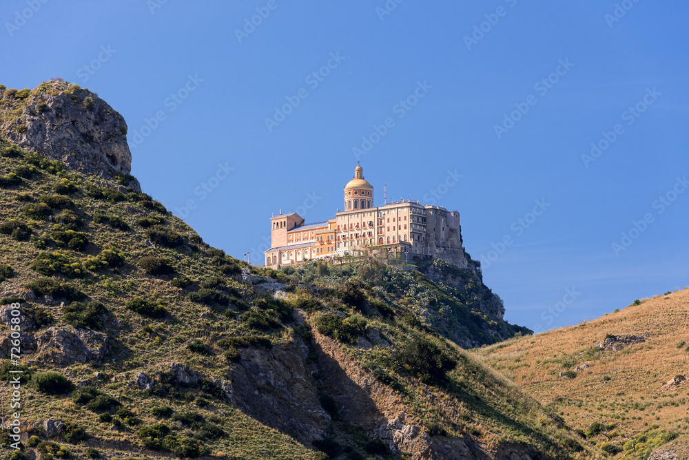 Religious building on Sicily in mountains
