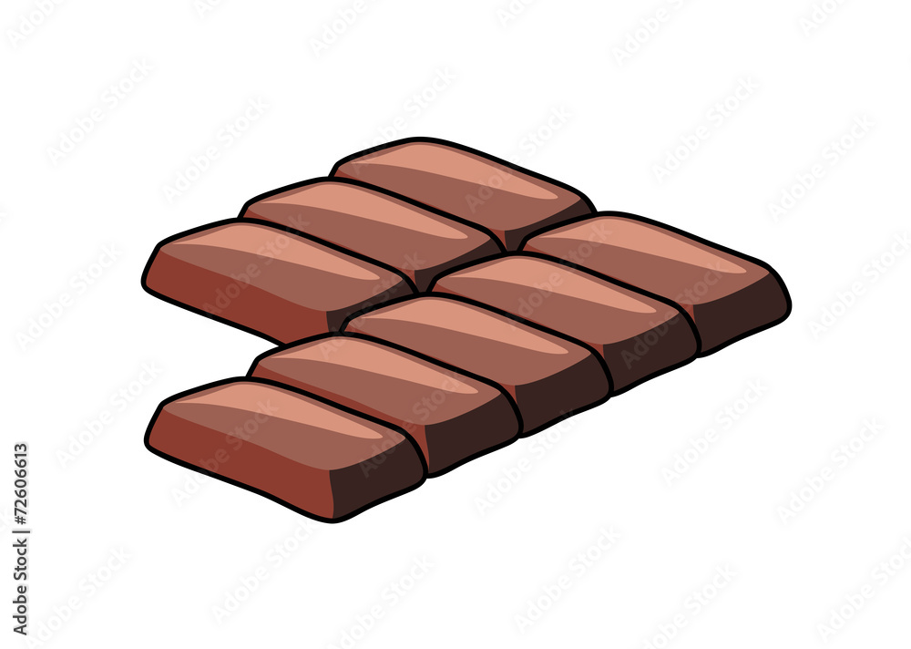 Obraz premium Chocolate Pieces Vector