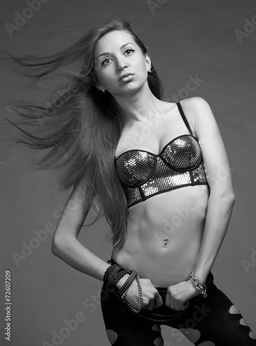 Hot model in studio c photo