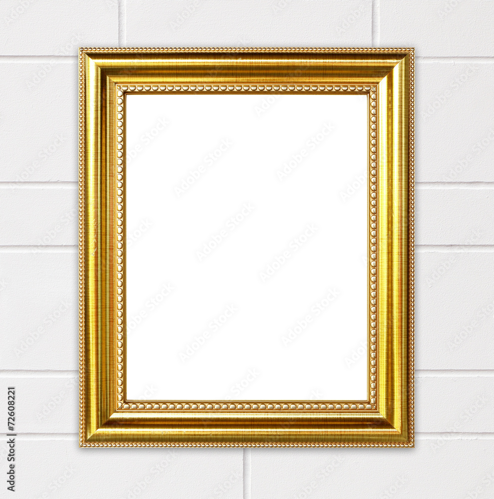 custom made wallpaper toronto digitalblank golden frame on cement wall background