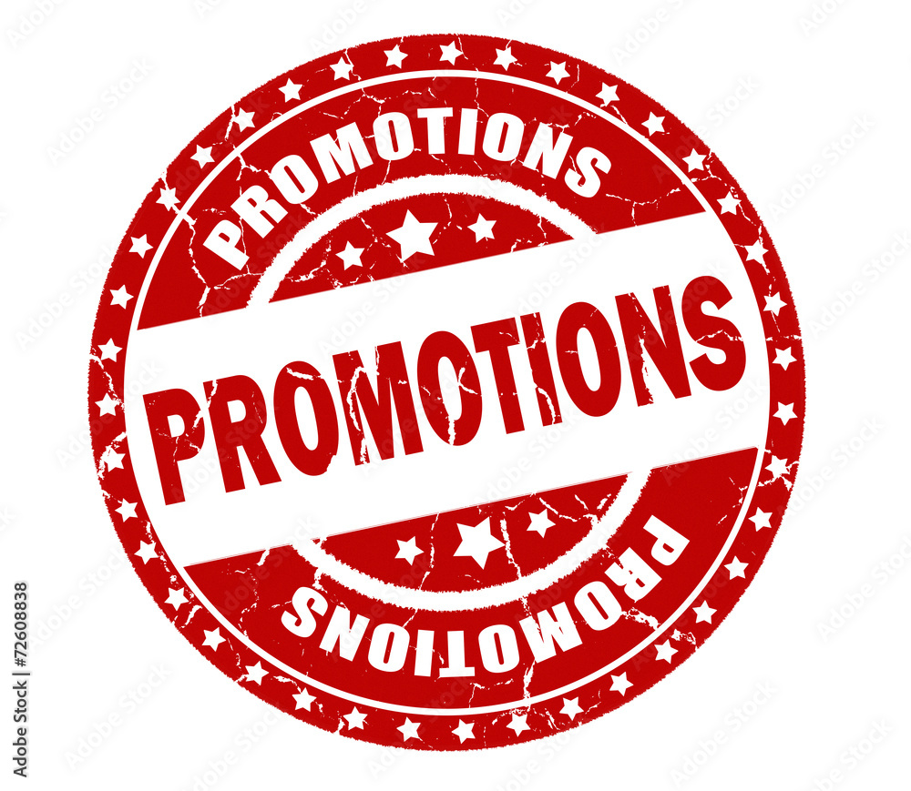promotions stamp isolated on white background promotions stamp isolated on white background