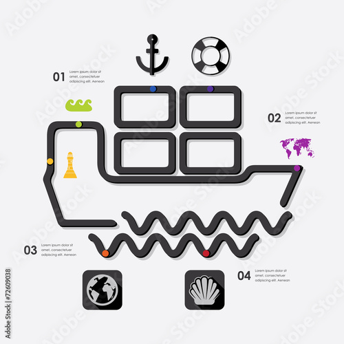 maritime trucking infographic