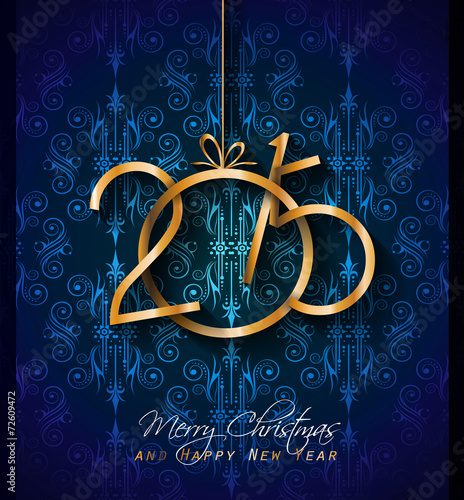 2015 Christmas Greeting Card for happy Holiday