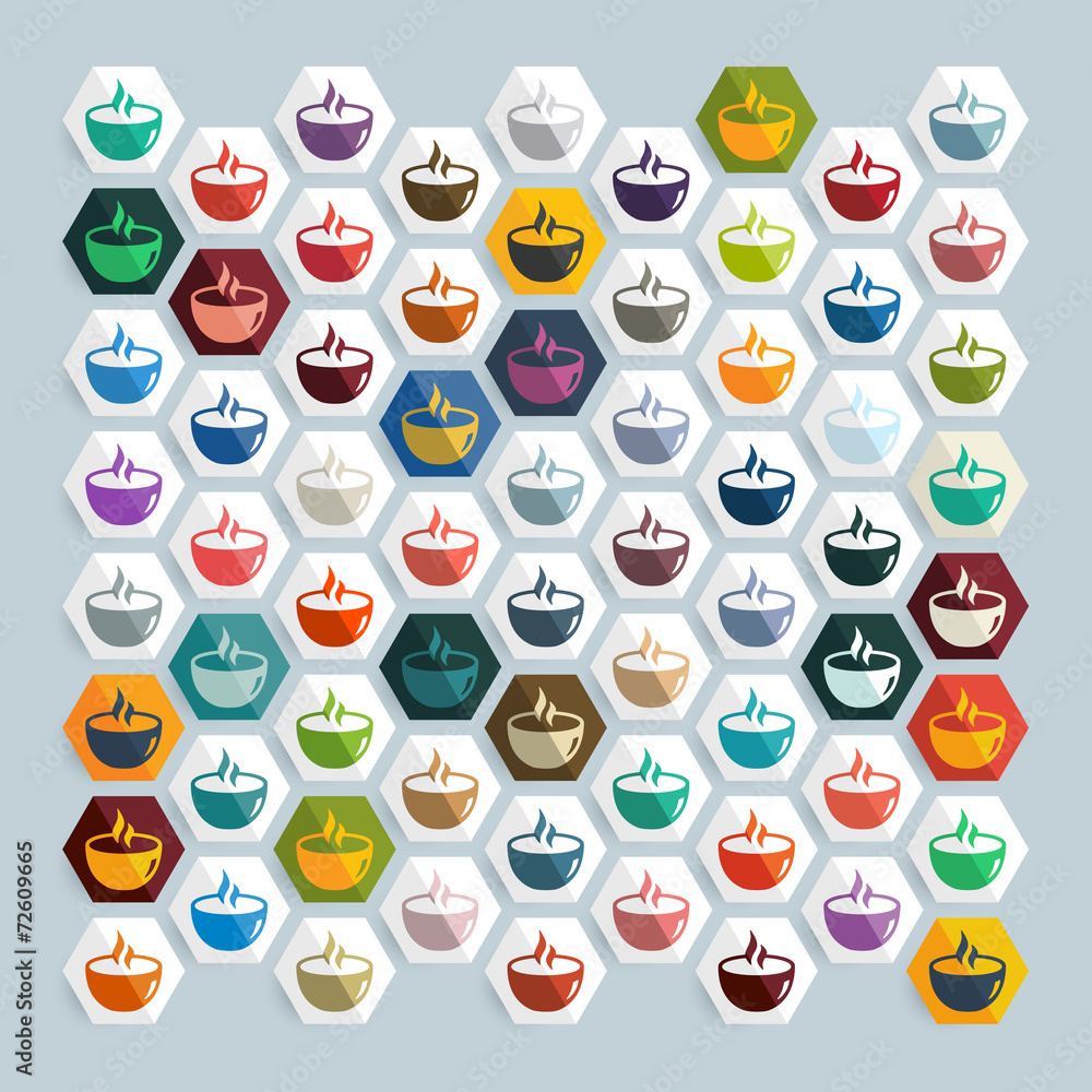 Flat design: dish Flat design: dish