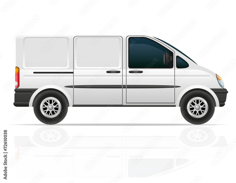van for the carriage of cargo vector illustration