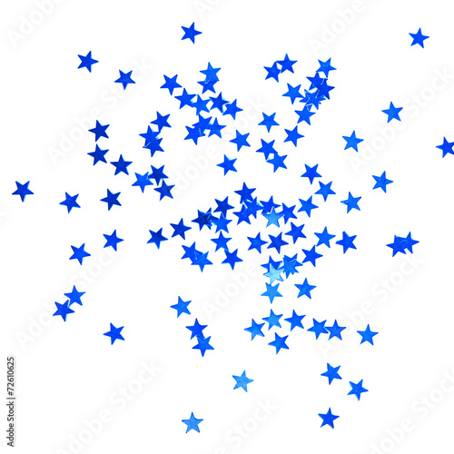 Christmas background with blue stars