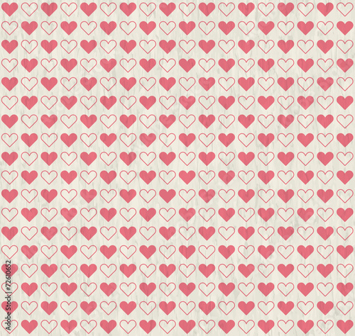 seamless grunge background with hearts