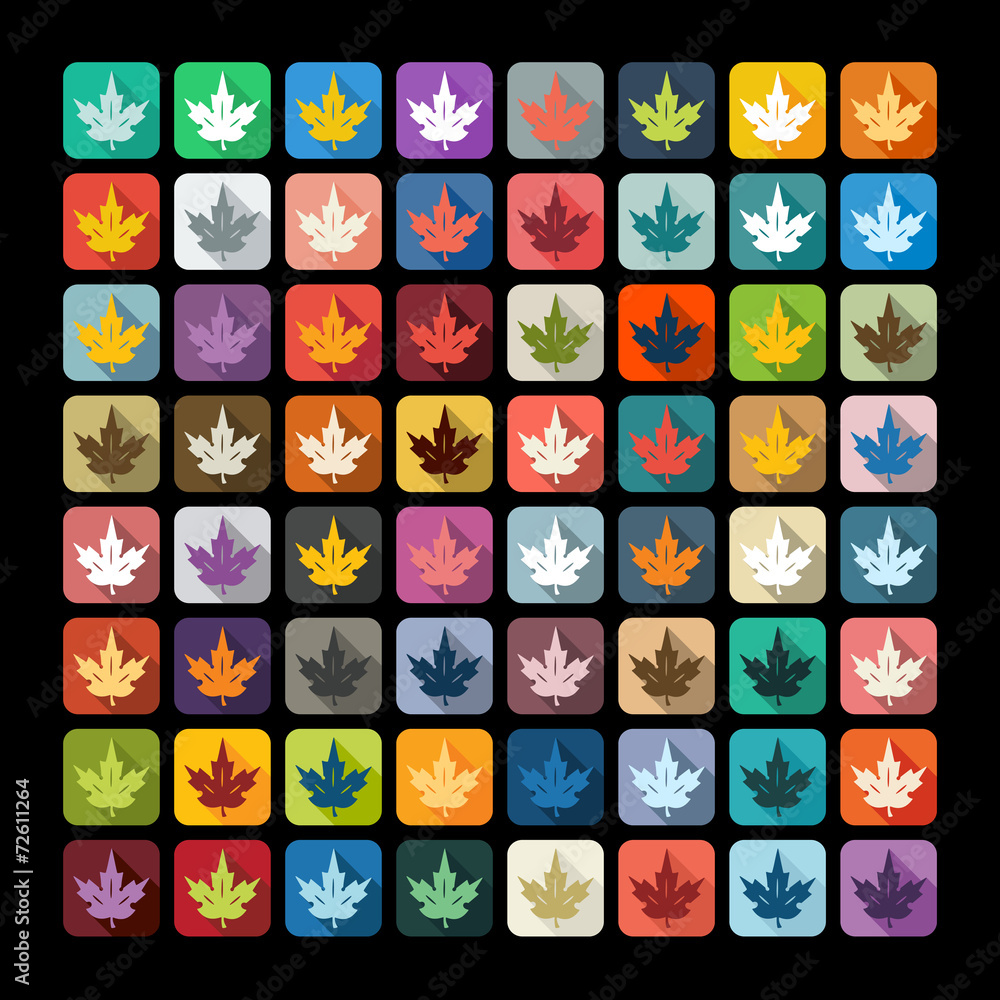 Flat design: leaf Flat design: leaf