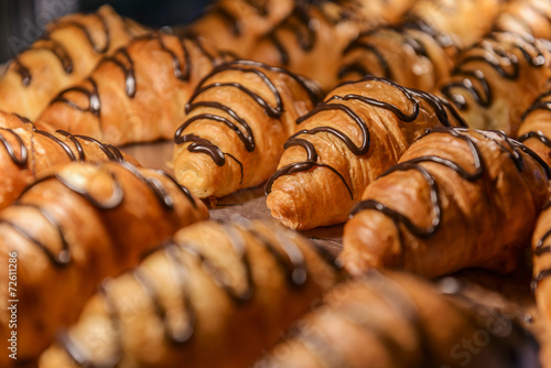 Chocolate-filled Croissants photo