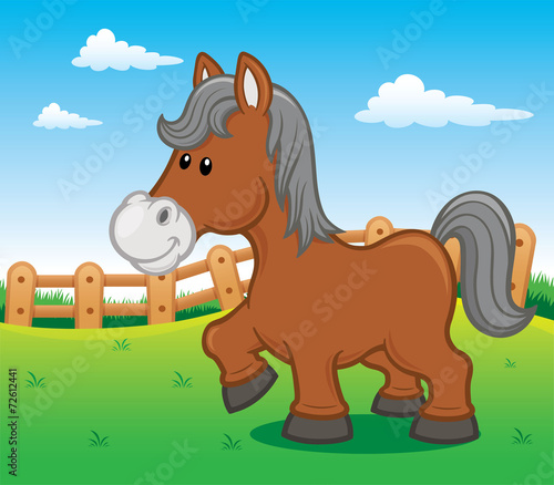 Vector illustration of a horse