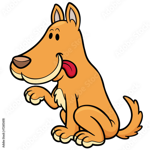 Vector illustration of Cartoon Dog