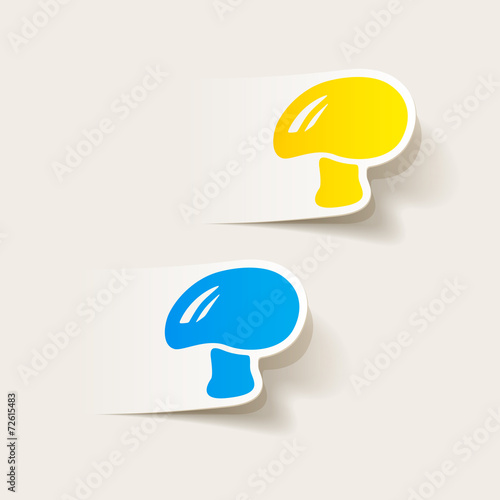 realistic design element: mushroom