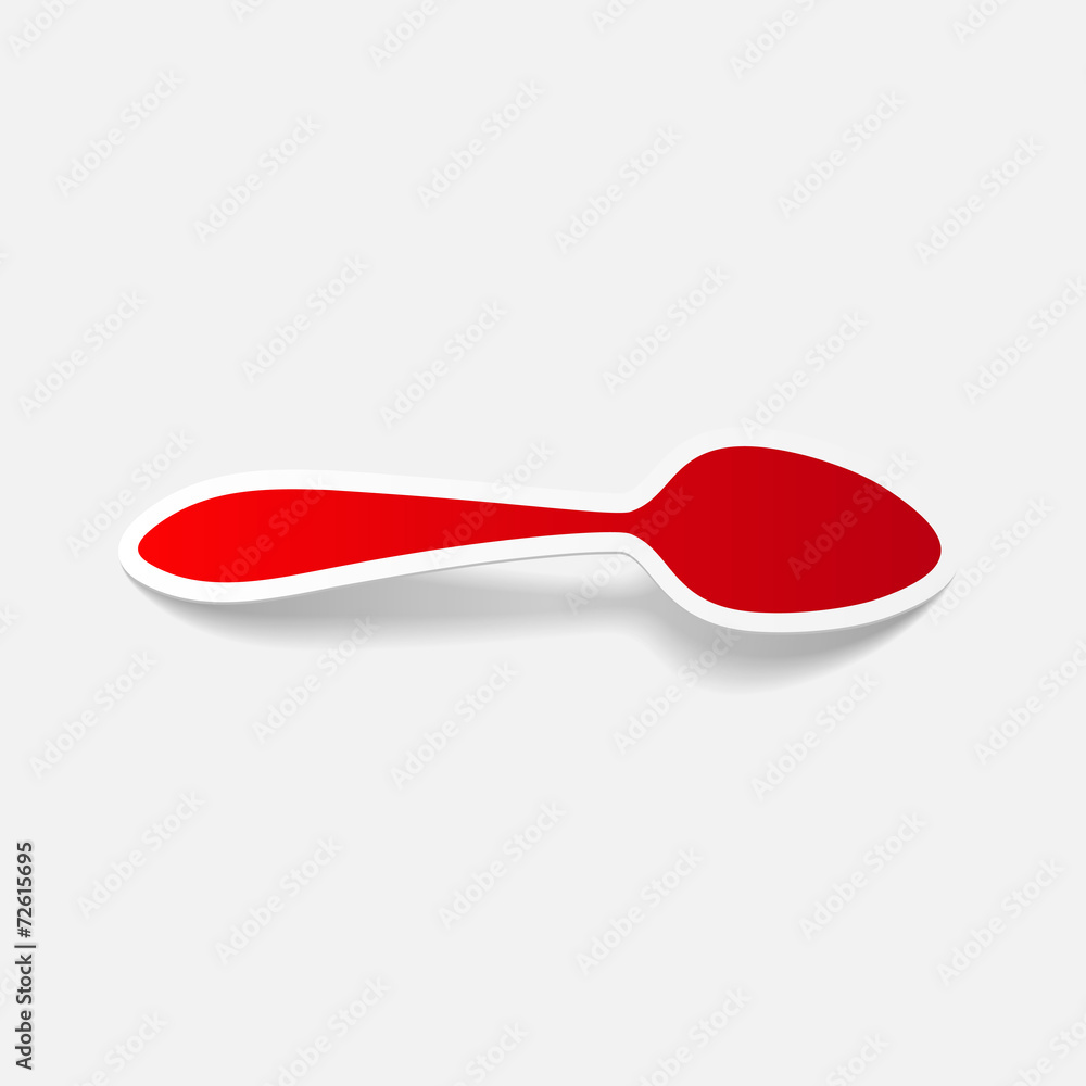 realistic design element: spoon realistic design element: spoon
