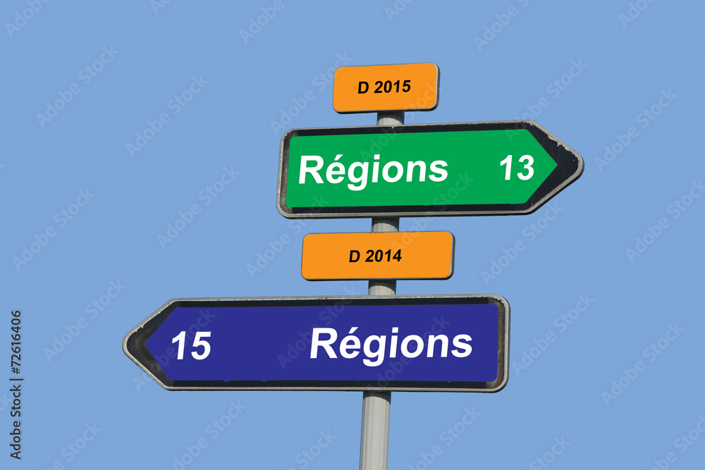 Fototapeta premium Réforme Territoriale en France