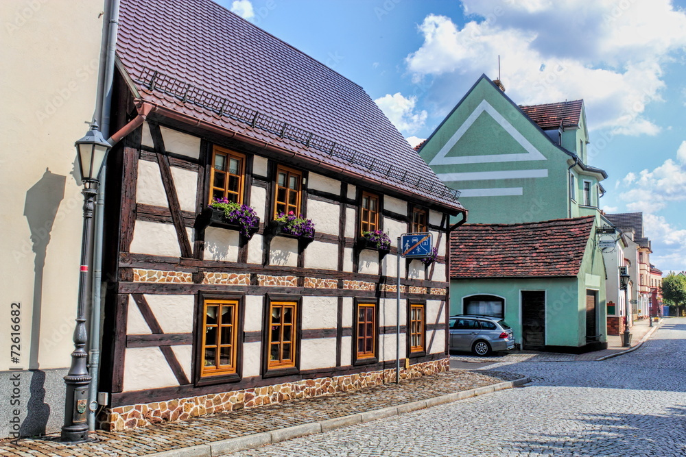Naklejka premium Fachwerk in Ruhland