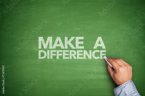 Wallpaper Mural Make a difference on blackboard Torontodigital.ca