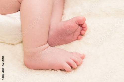 Closeup to Baby Feet