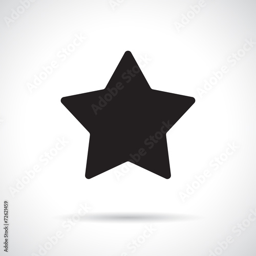 Star symbol with shadow.