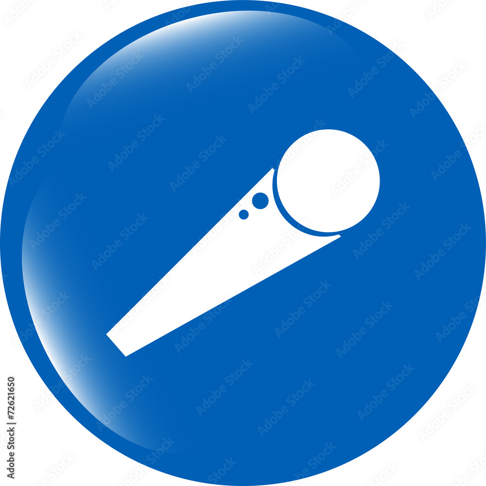 microphone icon web button isolated on white background microphone icon web button isolated on white background
