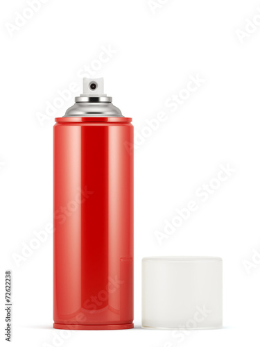 Red spray paint can