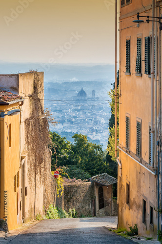 Quadro su tela panoramic view of Florence from Fiesole