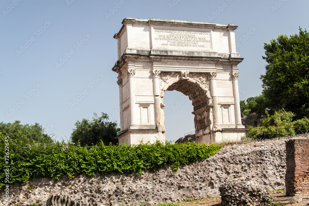 Arch of Titus in Roman Forum, Rome