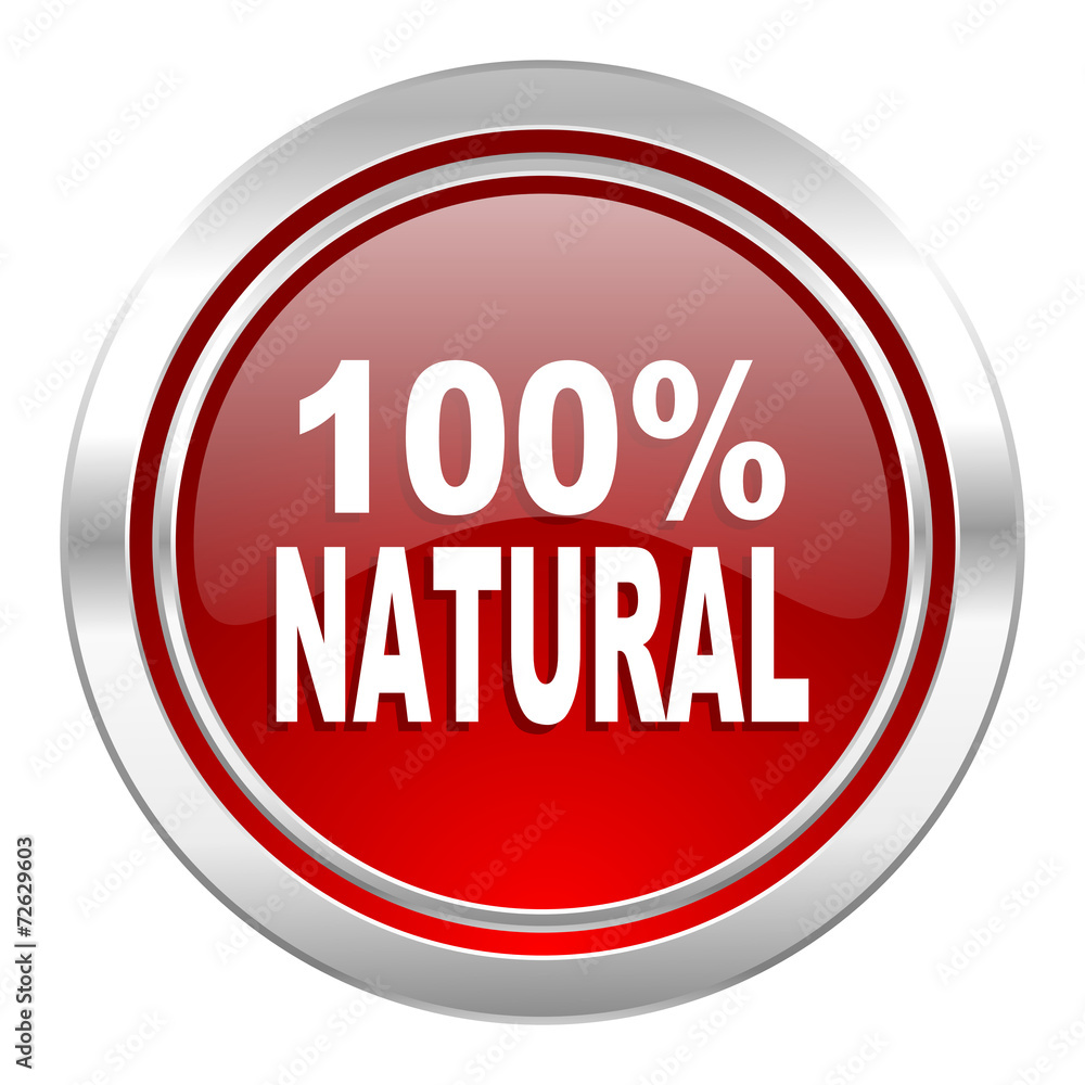 natural icon, 100 percent natural sign natural icon, 100 percent natural sign