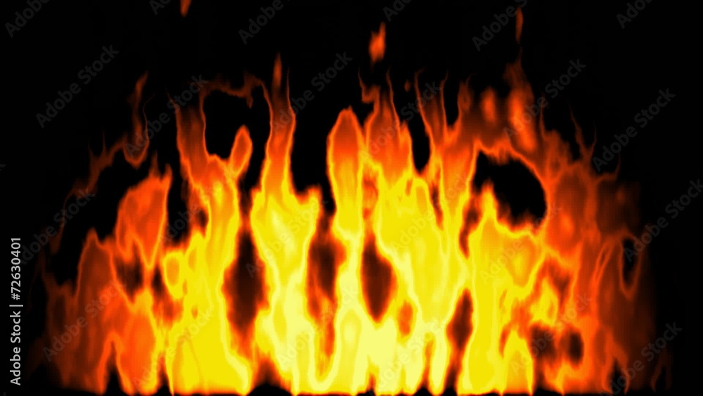 Burning fire generated seamless loop video Burning fire generated seamless loop video