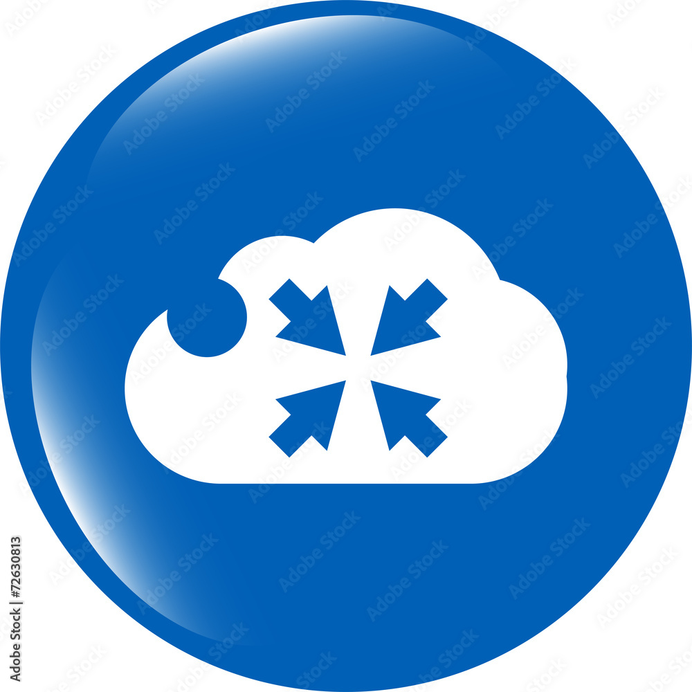 abstract cloud icon. full screen upload button abstract cloud icon. full screen upload button