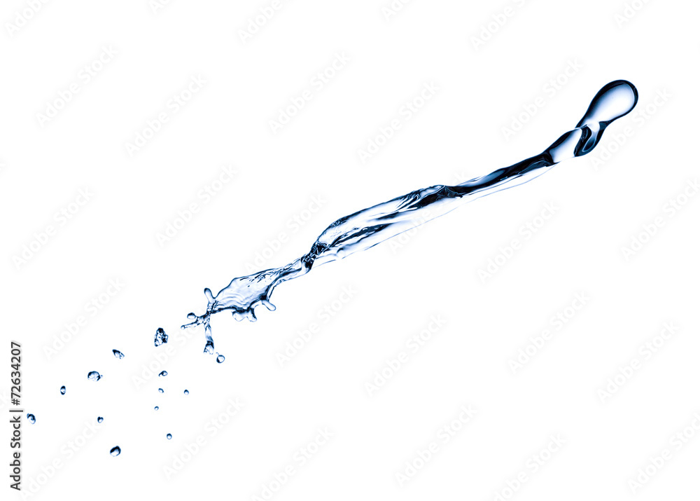 Water splash over white background Water splash over white background