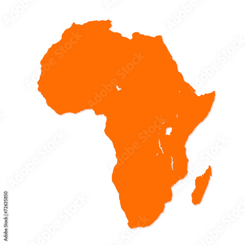 Image of modern Africa map illustration