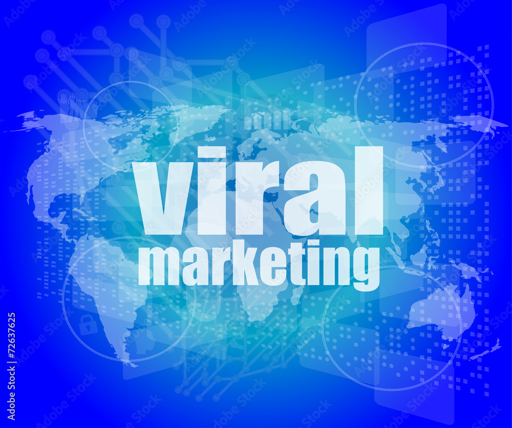 Marketing concept: words Viral Marketing on business screen