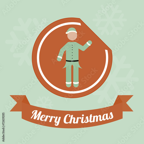 merry christmas over  color background