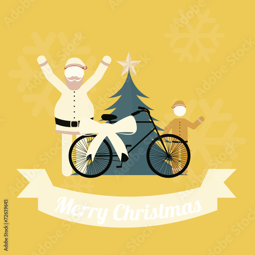 merry christmas over  color background