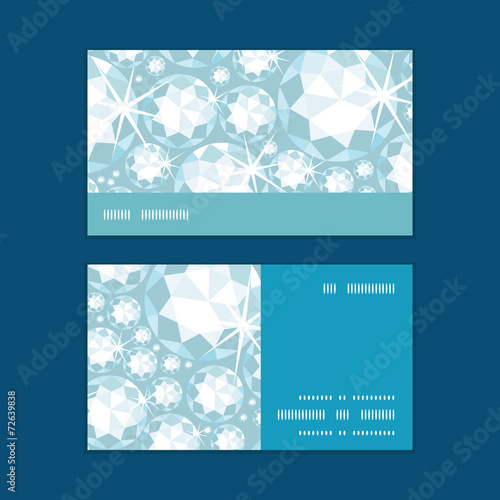 Vector shiny diamonds horizontal stripe frame pattern business