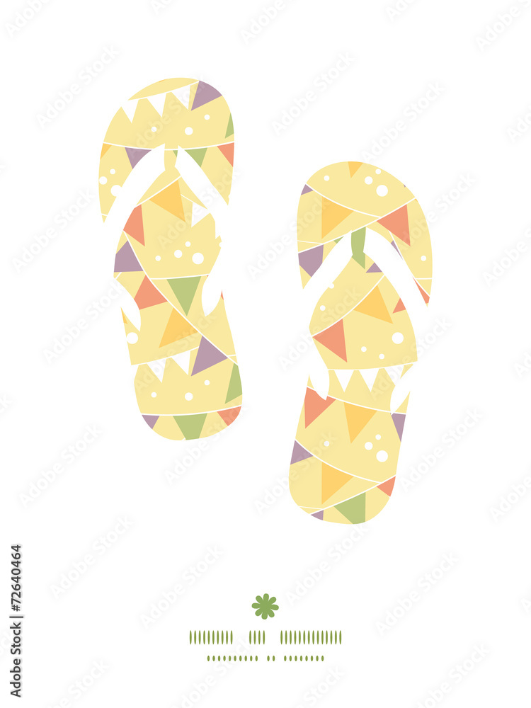 Vector party decorations bunting flip flops silhouettes pattern Vector party decorations bunting flip flops silhouettes pattern