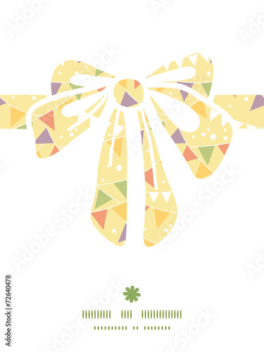 Vector party decorations bunting gift bow silhouette pattern