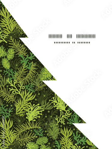 Vector evergreen christmas tree Christmas tree silhouette